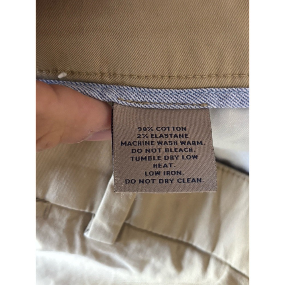 Bills Khakis M2 Pants Mens 40x31 Beige Flat Front Chino Classic Fit USA Cotton - Picture 4 of 9